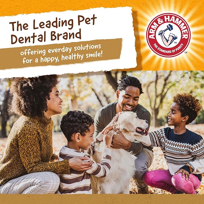 Arm & Hammer Faux-Hide Dog Dental Treat Twists in Chicken Flavor, 75 Pcs Value Bucket | Rawhide Free Dog Chews Dental Treats Baking Soda Dog Treats for Plaque and Tartar Control