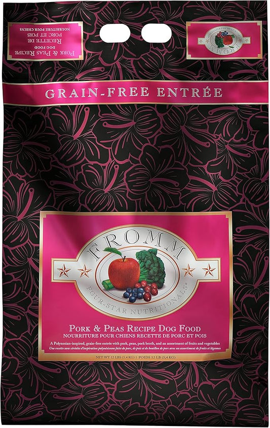 Fromm Four-Star Nutritionals Pork & Peas Dog Food - Premium Dry Dog Food - Pork Recipe - 12 lb