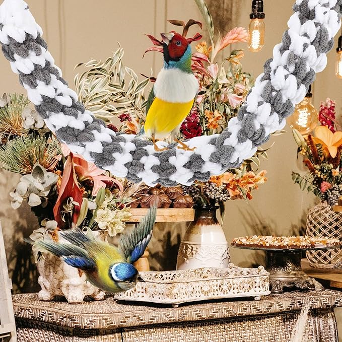 TEHAUX Sugar Glider Climbing Rope Cage for Guinea Pigs, Hamster, Ferret, Mouse, Pet Toys