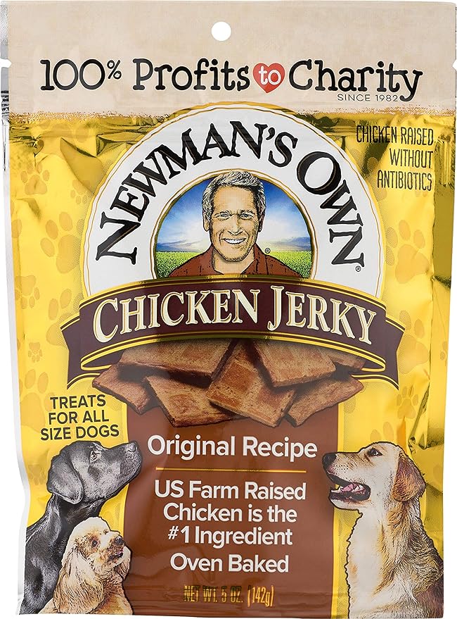 Newman's Own Jerky Treats for Dogs, 5-oz. (Pack of 6), Chicken
