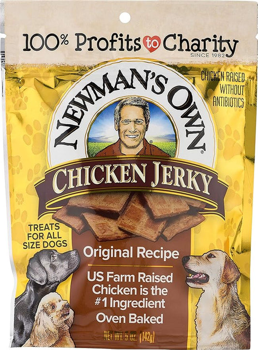 Newman's Own Jerky Treats for Dogs, 5-oz. (Pack of 6), Chicken