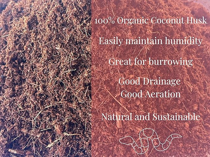 Coco Coir Peat Hermit Crab Substrate Bedding 1.4 lbs - 650 grams - 3 pack