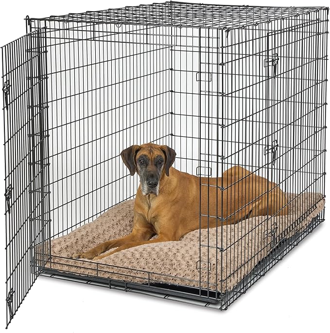 MidWest Homes for Pets Plush Ombre Swirl Dog Bed; Mocha 54L x 36W x 4H -Inches for Giant Breeds
