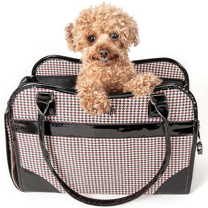 Pet Life Exquisite Handbag Cat and Dog Carrier - Fashion Pet Carrier and Dog Purse for Small and Medium Dogs and Cats