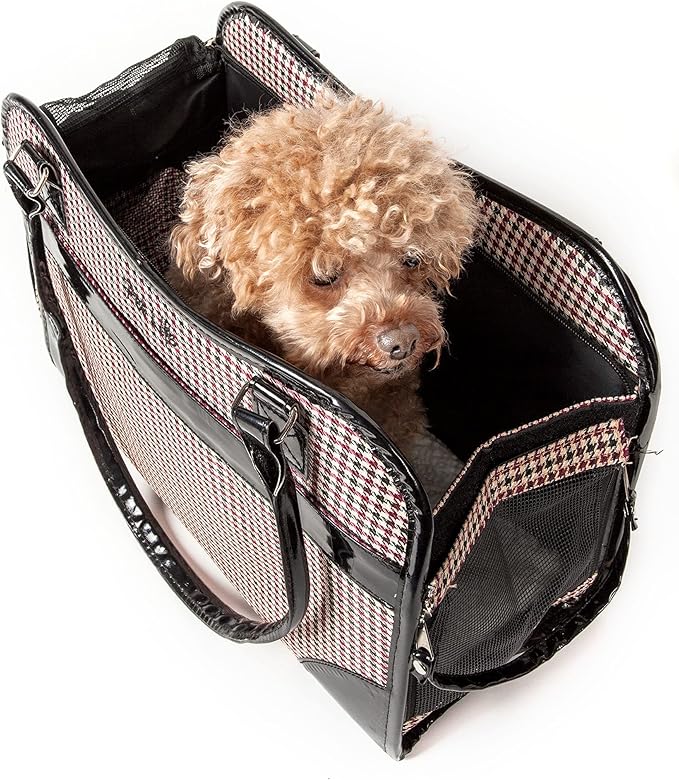 Pet Life Exquisite Handbag Cat and Dog Carrier - Fashion Pet Carrier and Dog Purse for Small and Medium Dogs and Cats