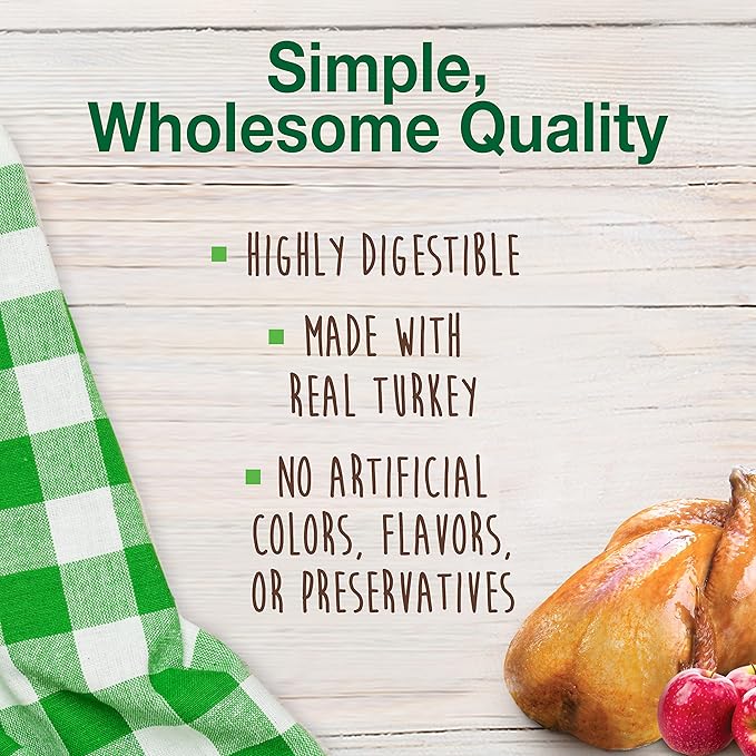 Nylabone Healthy Edibles Natural Dog Chews Long Lasting Chew Treats for Dogs, Turkey & Apple Flavor, X-Small/Petite (12 Count)