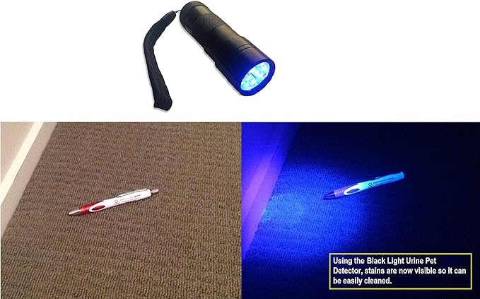 LED Blacklight for detecting cat, dog & rodent urine