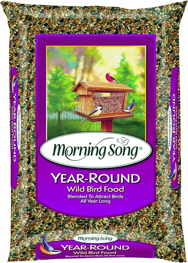 Morning Song 014203 1022526 Year-Round Wild Bird Food, 40-Pound, 40 lb, Brown/A