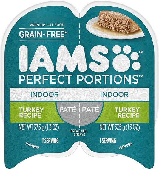 IAMS Perfect Portions Healthy Grain Free Wet Cat Food, (24 Twin Packs)