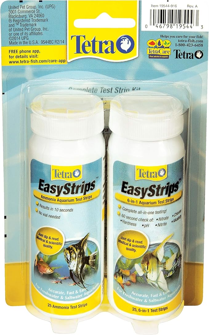 Tetra EasyStrips Complete Aquarium Test Kit, 150 Pack