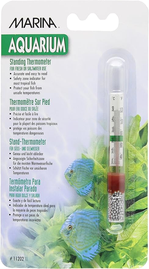 Marina Large Standing Thermometer - Provides Temperature in Fahrenheit and Celsius