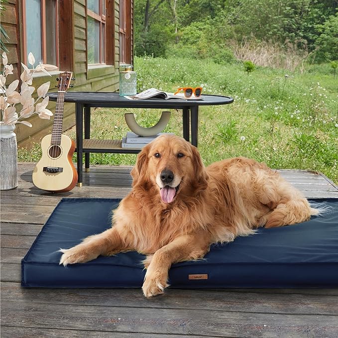 Lesure Water-Resistant Dog Bed Cover - XL Dog Bed Removable Cover, Replacement Washable, Dog Bed Covers for Pet Mat Bed, 44x32x3 Inches