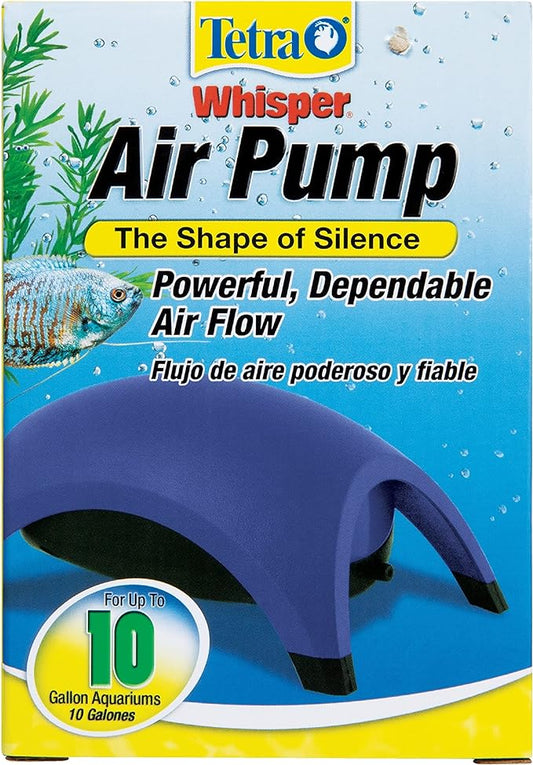 Tetra Whisper Air Pump, for Aquariums, Powerful Airflow, Non-UL Listed