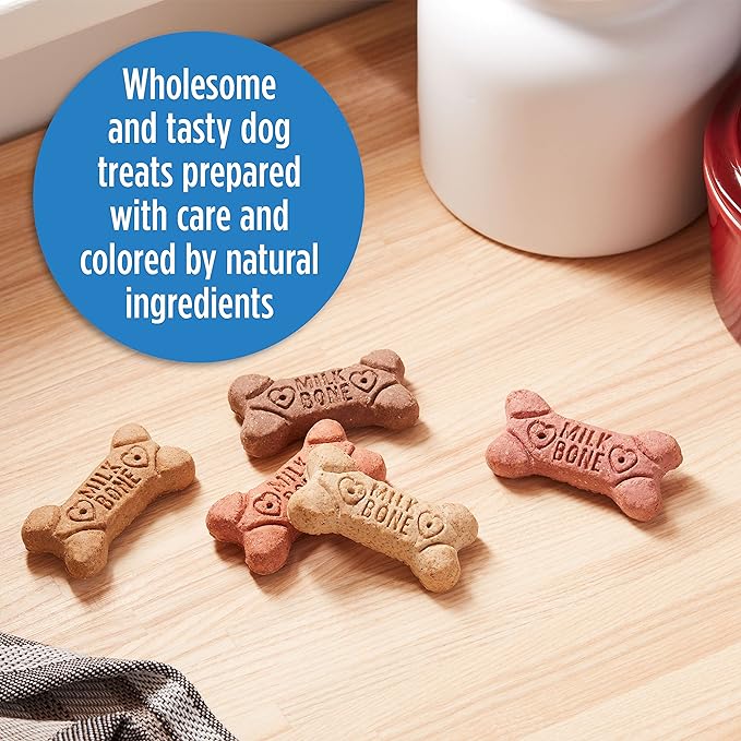 Milk-Bone Flavor Snacks Dog Treats, Small Biscuits, 7 Pound Crunchy Texture Helps Reduce Tartar (Pack of 2)