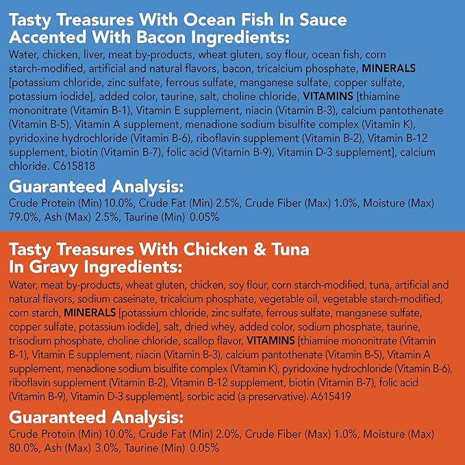 Purina Friskies Wet Cat Food Variety Pack, Oceans of Delight Flaked & Prime Filets - 5.5 oz. Cans (Pack of 40)
