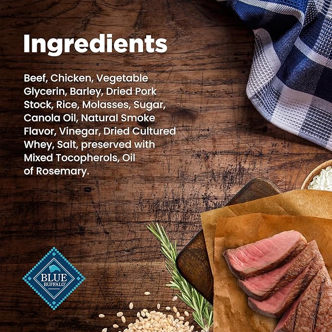 Blue Buffalo Nudges Bite-size Chewy Dog Treats with Real USA Beef, Made with Natural Ingredients, Great for On-the-Go, 5.5-oz. Container