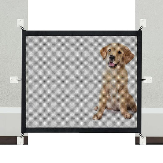 NWK Magic Pet Gate for The House Stairs Providing a Safe Enclosure for Pets to Play and Rest, 6 Loops Design (30''X38'')