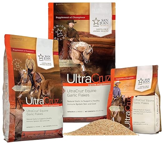 UltraCruz Equine Garlic Flakes Supplement for Horses, 2 lb