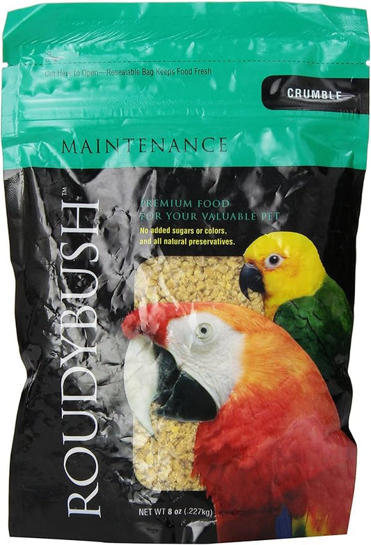 Roudybush Daily Maintenance Bird Food, Crumbles, 8-Ounce