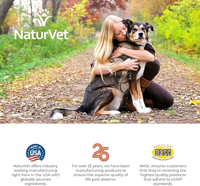 NaturVet VitaPet Senior Daily Vitamin Dog Supplements Plus Glucosamine – Includes Full-Spectrum Vitamins, Minerals – Joint Support for Older, Active Dogs – 120 Ct. Soft Chews