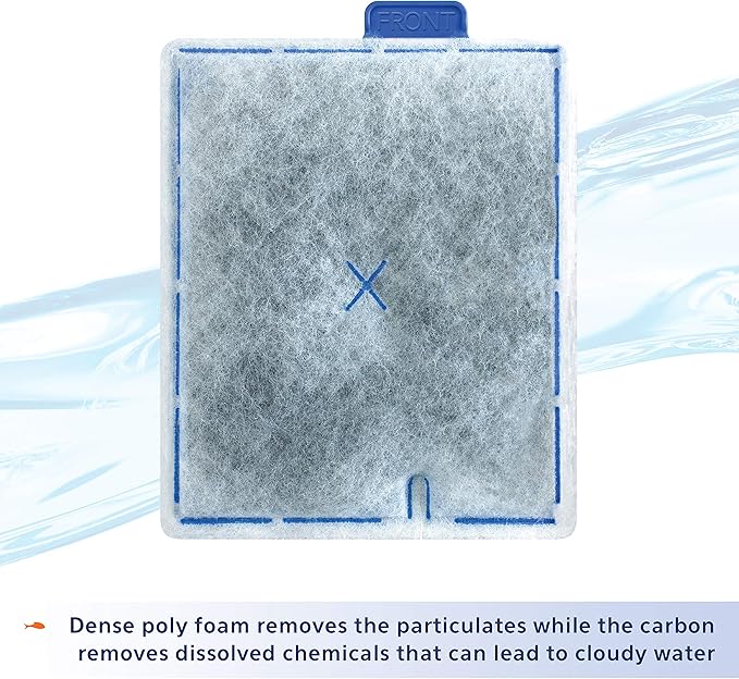 Aqueon Aquarium Fish Tank Replacement Filter Cartridges Large - 9 pack