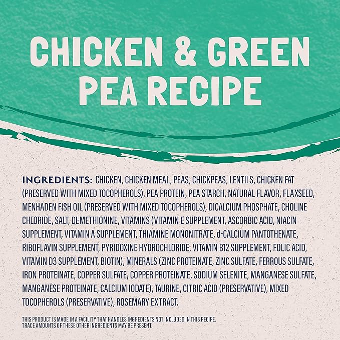 Natural Balance Limited Ingredient Adult Grain-Free Dry Cat Food, Chicken & Green Pea Recipe, 10 Pound (Pack of 1)