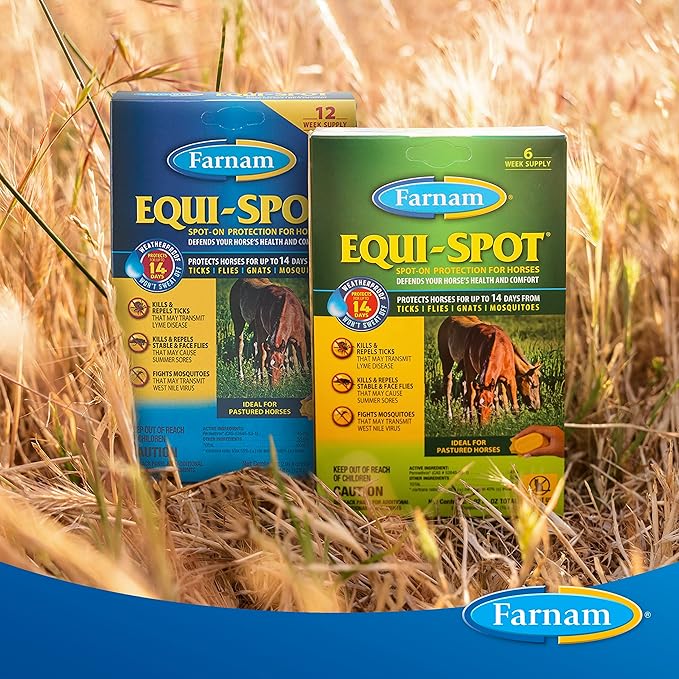 Farnam EQUI-SPOT Spot-on Protection for Horses 6 Week Supply 0.34 Fl Oz