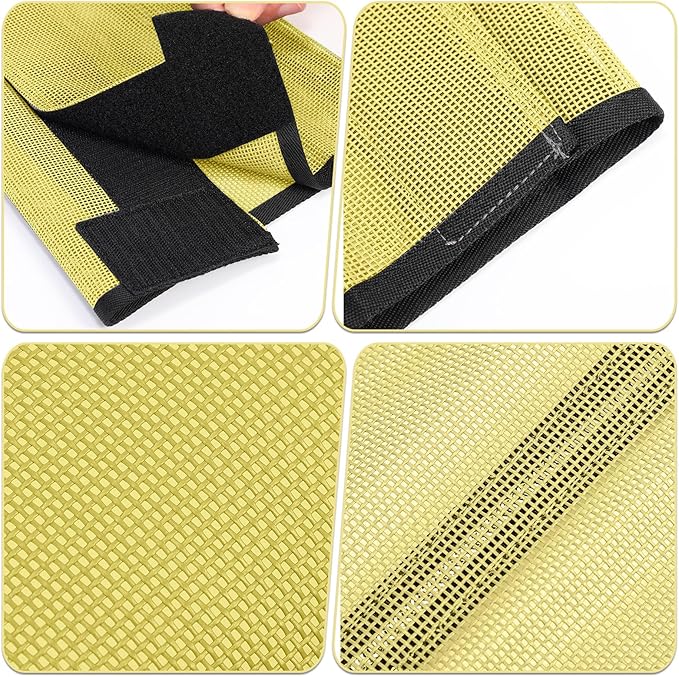 Jexine Set of 8 Mesh Fly Boots for Horse Loose Breathable Mesh Horse Boots Protective Horse Leg Wraps Horse Leggings for Preventing Flies and Mosquitoes Bites