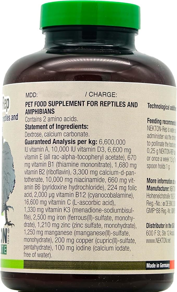 Nekton Rep Vitamin Mineral Supplement for Reptiles 300gm