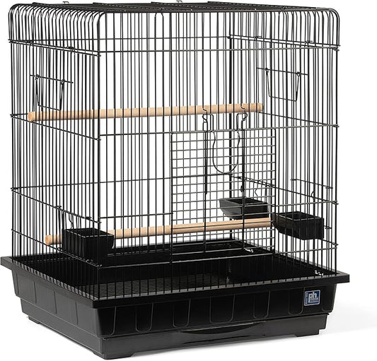 Prevue Pet Products Parrot Manor Metal Bird Cage with Plastic Base, Removable Grill for Home or Travel