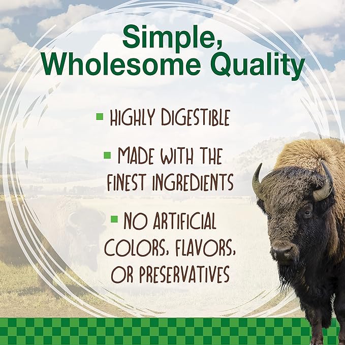 Nylabone Healthy Edibles WILD Natural Long-Lasting Bison Flavor Bone Chew Treats for Dogs, Small (8 Count)