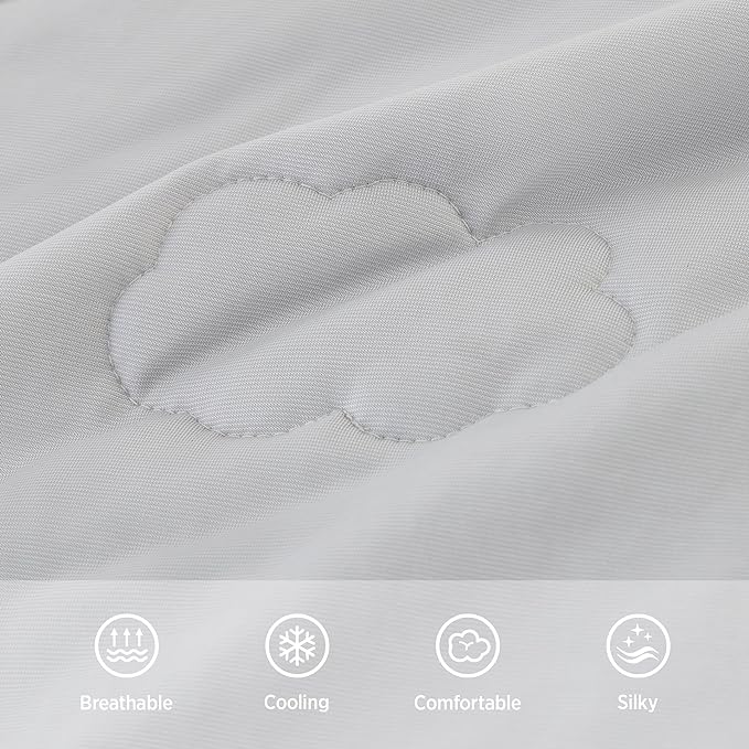 Lesure Premium Cooling Dog Blankets for Bed - Washable Dog Cooling Throw Blanket with Q-MAX>0.4，Durable Self Cooling Pet Mat, Soft Cooling Summer Blanket for Hot Weather, Grey, 60x80