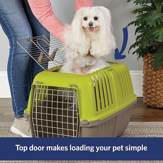 MidWest Homes for Pets Spree Travel Pet Carrier, Dog Carrier Features Easy Assembly and Not The Tedious Nut & Bolt Assembly of Competitors, Ideal for Small Dogs & Cats