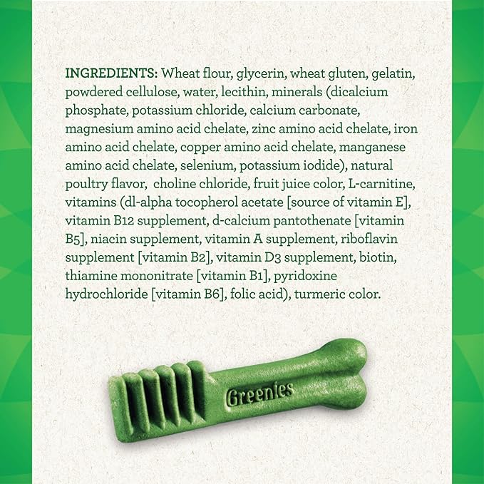 Greenies Weight Management Regular Natural Dog Dental Care Chews Weight Control Dog Treats, 27 oz. Pack (27 Treats)