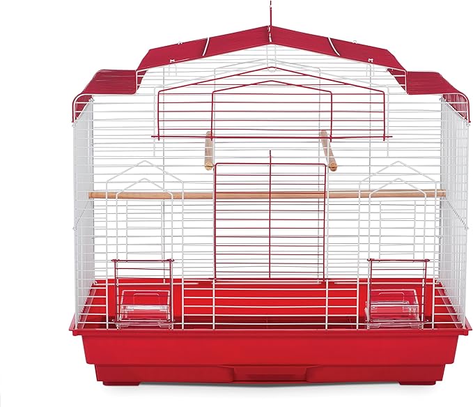 Prevue Pet Products SP50041 Barn Style Bird Cage, Red/White