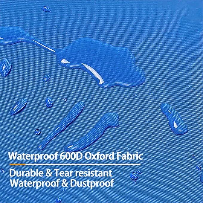 Dog Bed Cover 36Lx27Wx4H Inch.Waterproof Heavy Duty Durable Oxford Dog Bed Replacement Covers with Zipper.Washable Removable Pet Bed Mattress Protector Cover.Blue,Cover Only.