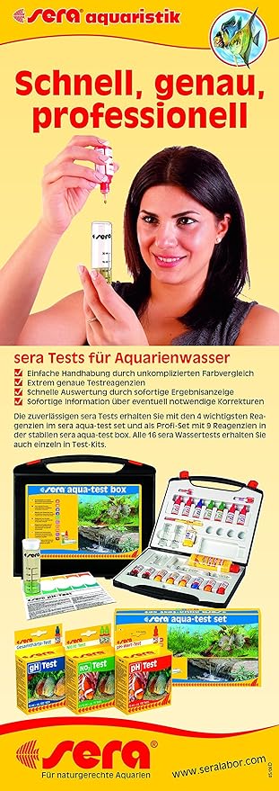 Sera Nitrite (NO2) Test, 2X15 ml - For Fresh and Marine Water Aquarium Test Kits, Monitor Nitrite Level, Approx. 75 Measurements