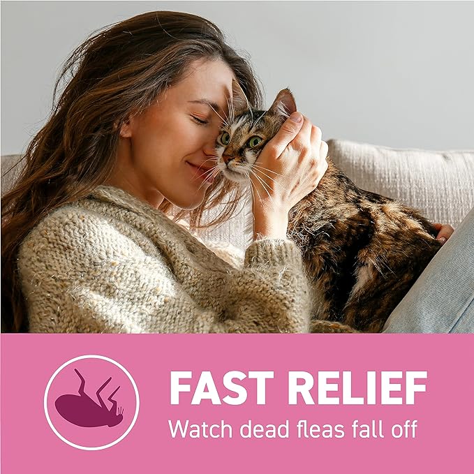 Capstar (nitenpyram) for Cats, Fast-Acting Oral Flea Treatment for Cats 2-25 lbs, Vet-Recommended Flea Medication Tablets Start Killing Fleas in 30 Minutes, 6 Doses