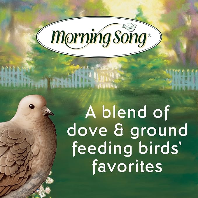 Morning Song Dove & Ground Feeding Wild Bird Food, Quail, Pigeon and Dove Food Seed Mix for Outside Feeders, 7-Pound Bag