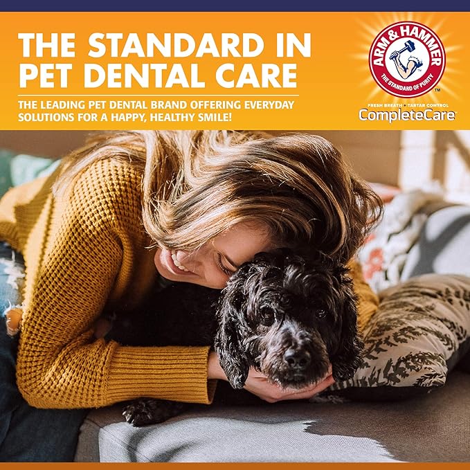 Arm & Hammer for Pets Complete Care Puppy Dental Kit | includes 2.5 oz Dog Toothpaste in Peanut Butter Flavor, Small Dog Toothbrush for Small Dogs and Puppies, and Microfiber Finger Brush