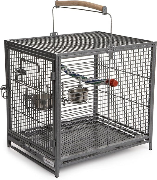 MidWest Homes for Pets Avian Adventures Poquito Avian Hotel, Platinum, 14"L x 18"W x 14"H For Bird