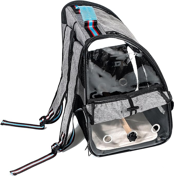Trademark Innovations Bird Backpack, Bird Carrier Travel Cage, Portable Bird Cage, Bird Backpack Carrier