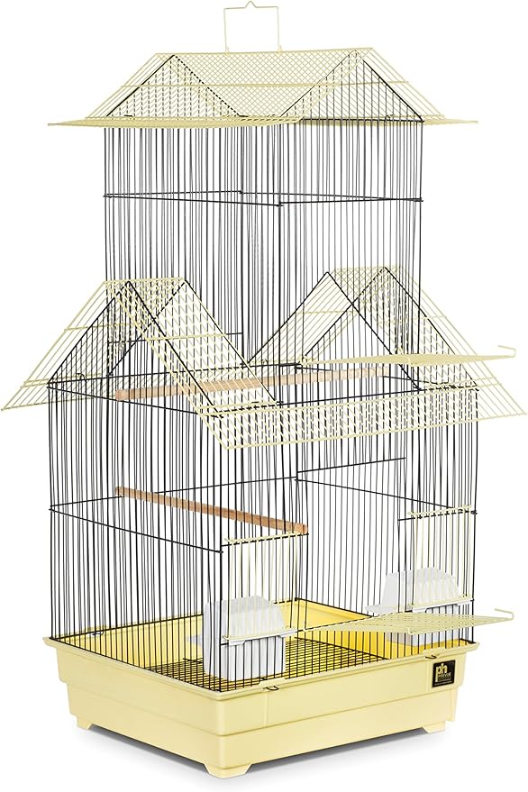 Prevue Pet Products Beijing Bird Cage, Yellow and Black