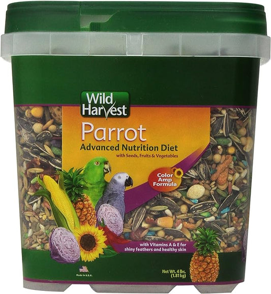 Wild Harvest WH-83542 Wild Harvest Advanced Nutrition Diet for Parrots, 4-Pound