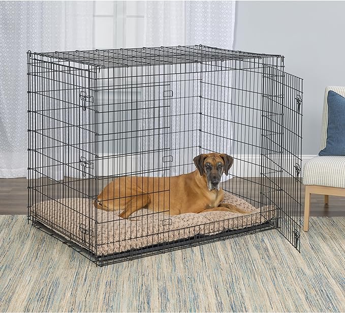 MidWest Homes for Pets Plush Ombre Swirl Dog Bed; Mocha 54L x 36W x 4H -Inches for Giant Breeds