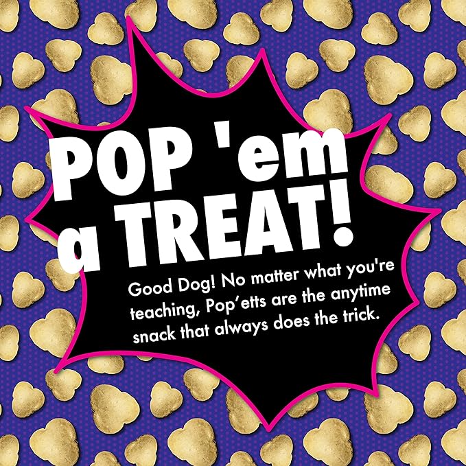 Fromm Pop'etts Crispy-Airy Cranberry Cracker Dog Snacks - Premium Dog Treats - Cranberry Recipe - Pack of (3) 6 oz Bags