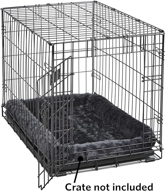 New World Pet Products Large Gray Dog Bed 42-Inches Long | Dog Bed Fits a 42-Inch Wire Dog Crate | Ideal for Large Dogs & Cats (B40242-GY)