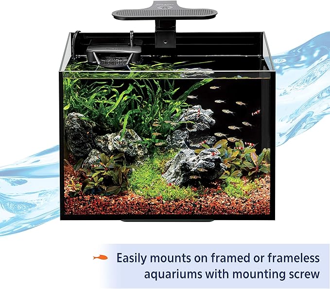 Aqueon Clip-On LED Aquarium Fish Tank Light for Planted Growing Plants for Up To 20 Gallon Aquariums