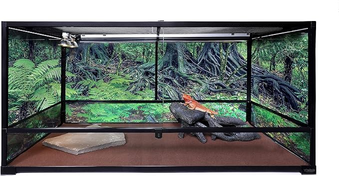 Carolina Custom Cages Reptile 34" T5HO UVB + Double GU10 Basking Light Fixture