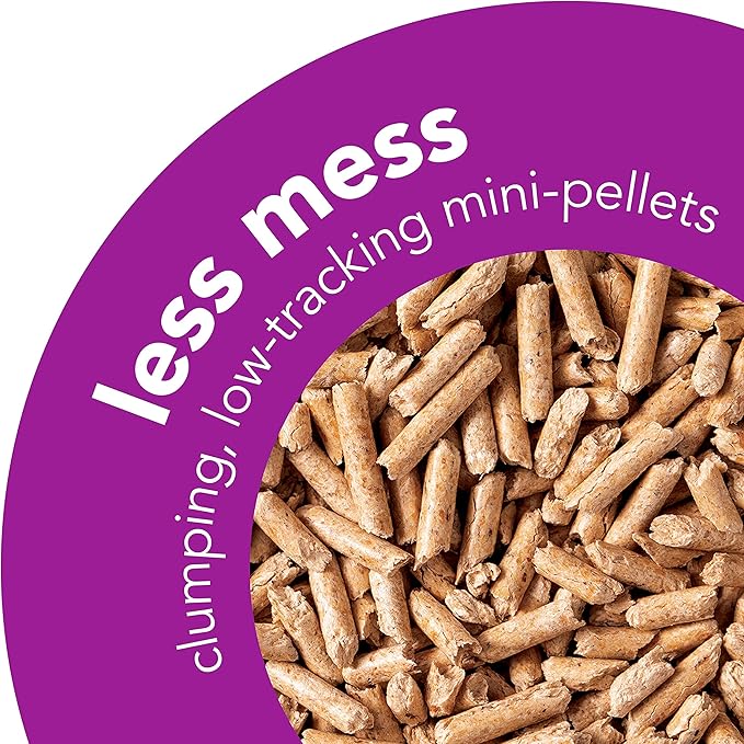 ökocat Less Mess Natural Wood Clumping Cat Litter Mini-Pellets, Great for Long-Hair Breeds, Medium, 14.8 lbs. (Packaging may vary)